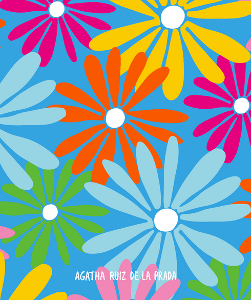 MANTA MARGARITAS COLORES AGATHA