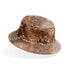 Estampado animal print con leopardo, serpientes y motivos abstractos en tonos café, negro y crema bucket hat mockup