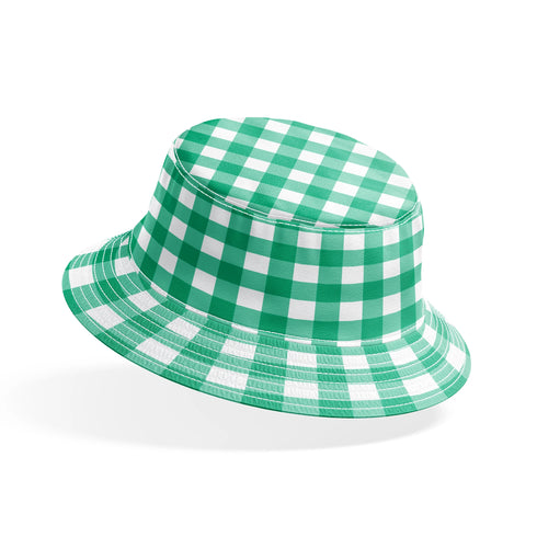 Patrón de cuadros en tonos verdes y blancos estilo tablero de ajedrez