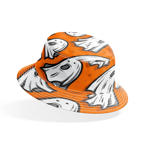 Fantasmas Espeluznantes Naranja Tela