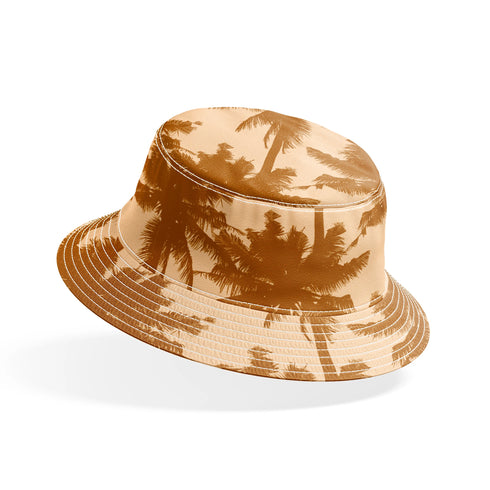 Palmeras Tropicales Ocre Vintage Tela