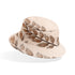 Hojas Elegantes en Tono Beige Tela