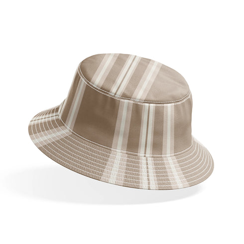 Rayas Verticales Beige y Blanco Tela