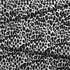 Patrón de leopardo negro sobre fondo blanco con manchas irregulares distribuidas verticalmente fabric fold mockup