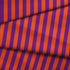 Rayas verticales alternadas en morado y naranja