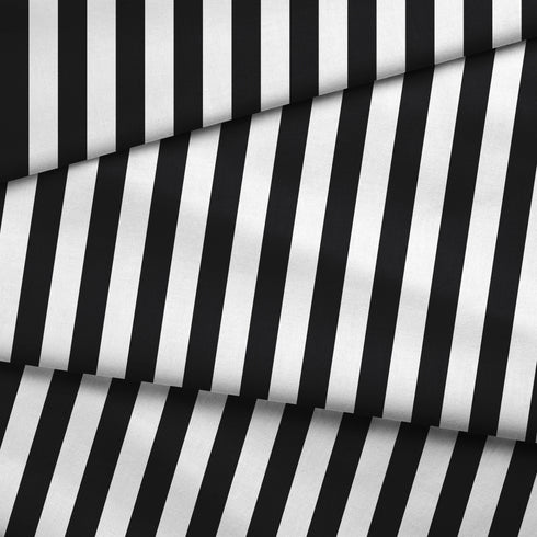 Rayas verticales anchas en negro sobre fondo blanco