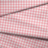Patrón de cuadros rosado y blanco estilo gingham