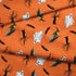 Patrón Halloween Naranja con Fantasmas Tela