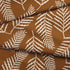 Hojas Tropicales Crema en Terracota Tela