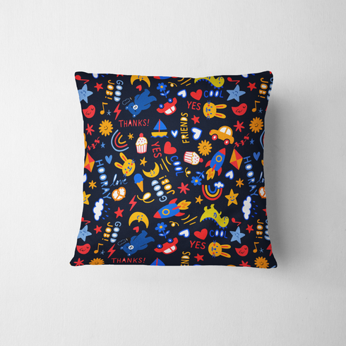 fabric pillow mockup