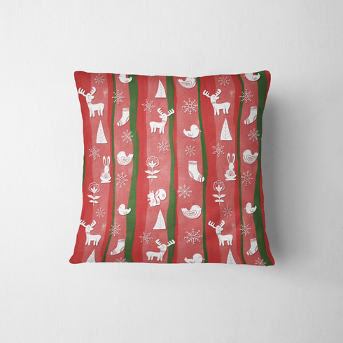 fabric pillow mockup