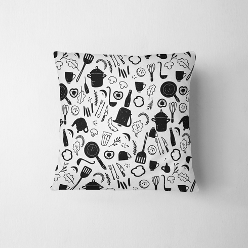fabric pillow mockup