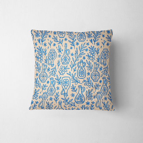 fabric pillow mockup