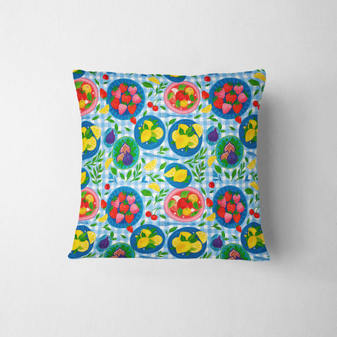 fabric pillow mockup