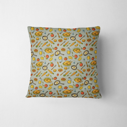 fabric pillow mockup