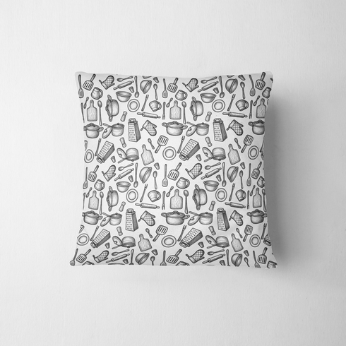 fabric pillow mockup
