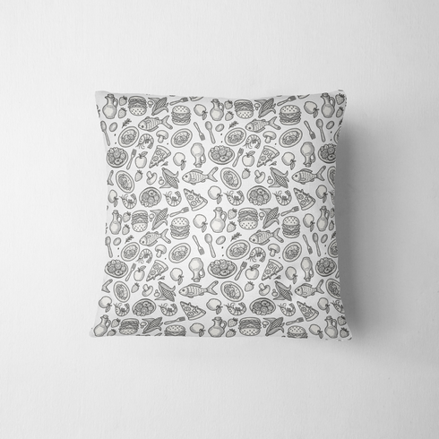 fabric pillow mockup