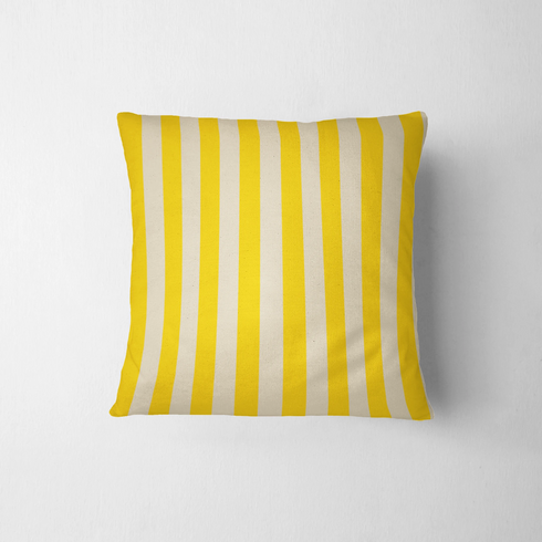 Rayas verticales en amarillo y beige sobre fondo claro