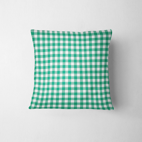 Patrón de cuadros en tonos verdes y blancos estilo tablero de ajedrez