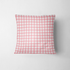 Patrón de cuadros rosado y blanco estilo gingham