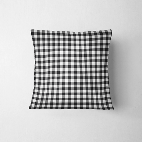 Patrón de cuadros en gris, negro y blanco tipo tablero de ajedrez