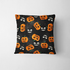 Calabazas y Fantasmas Halloween Negro Tela
