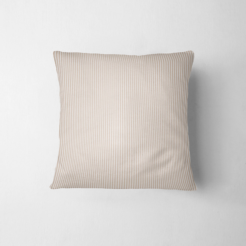 Rayas Finas Beige y Blanco Tela