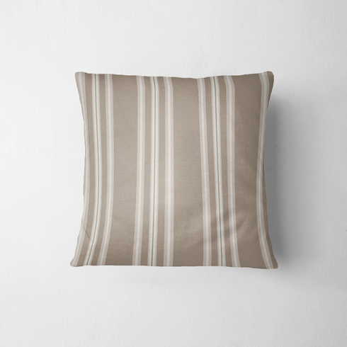 Rayas Verticales Beige y Blanco Tela