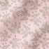 Patrón rosado con rayas verticales y estampado florales de ramas delicadas en gris fabric ripple mockup