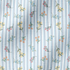 Patrón floral con líneas verticales en tonos azules, flores rosadas y amarillas sobre fondo rayado fabric ripple mockup