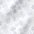 Patrón de flores estilizadas en líneas moradas sobre fondo blanco, diseño floral minimalista y delicado fabric ripple mockup