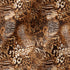 Estampado animal print con leopardo, serpientes y motivos abstractos en tonos café, negro y crema fabric ripple mockup