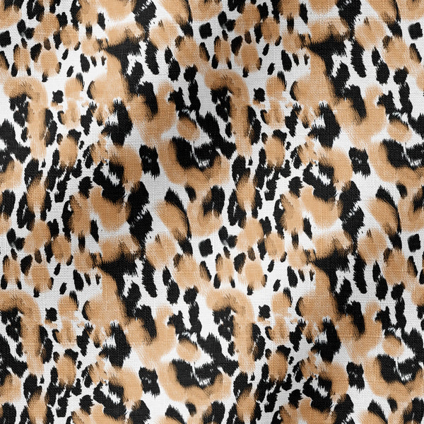 Estampado animal print en negro, café y blanco con manchas difuminadas estilo leopardo fabric ripple mockup