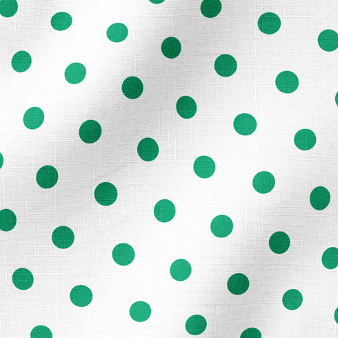Patrón de pepas verdes azuladas sobre fondo blanco
