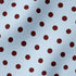 Lunares café sobre fondo celeste con distribución uniforme