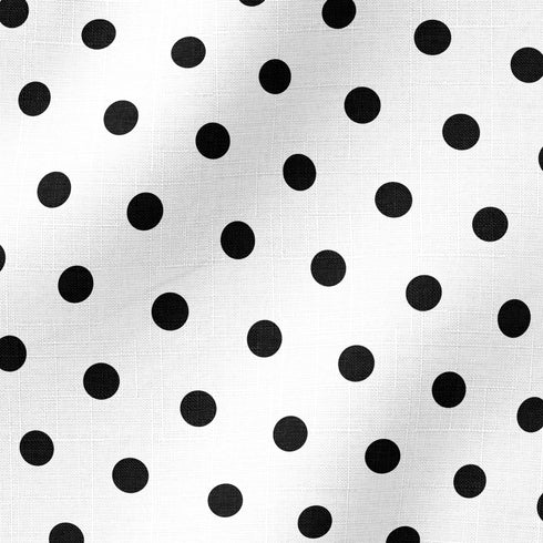 Patrón de pepas negras sobre fondo blanco, distribución uniforme y aleatoria