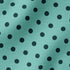 Patrón de pepas verde agua sobre fondo turquesa