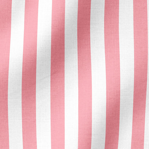 Tres franjas verticales anchas en rosado claro sobre fondo blanco