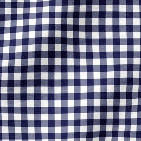 Patrón de cuadros en azul marino, gris y blanco estilo marinero
