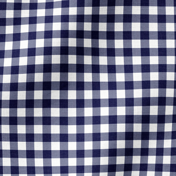 Patrón de cuadros en azul marino, gris y blanco estilo marinero