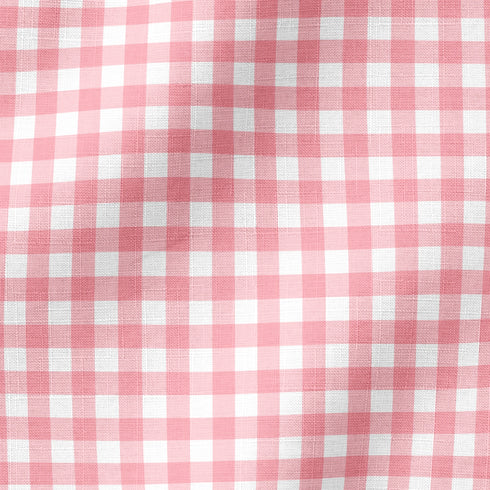 Patrón de cuadros rosado y blanco estilo gingham