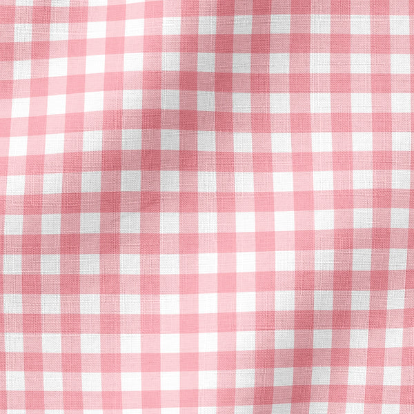 Patrón de cuadros rosado y blanco estilo gingham