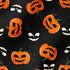 Calabazas y Fantasmas Halloween Negro Tela