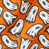 Fantasmas Espeluznantes Naranja Tela