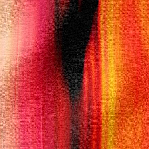 Abstracto Naranja y Rojo Vibrante Tela