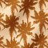 Palmeras Tropicales Ocre Vintage Tela