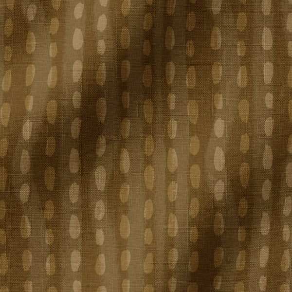 Patrón Ovalado Marrón Abstracto Tela