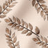 Hojas Elegantes en Tono Beige Tela