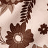 Flores Vintage Marrones sobre Beige Tela