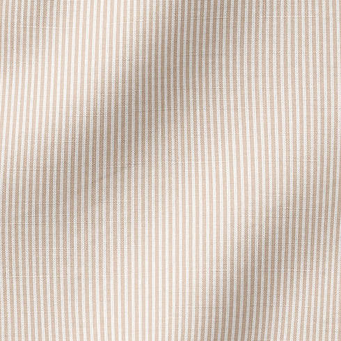 Rayas Finas Beige y Blanco Tela